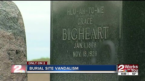 Burial site vandalism