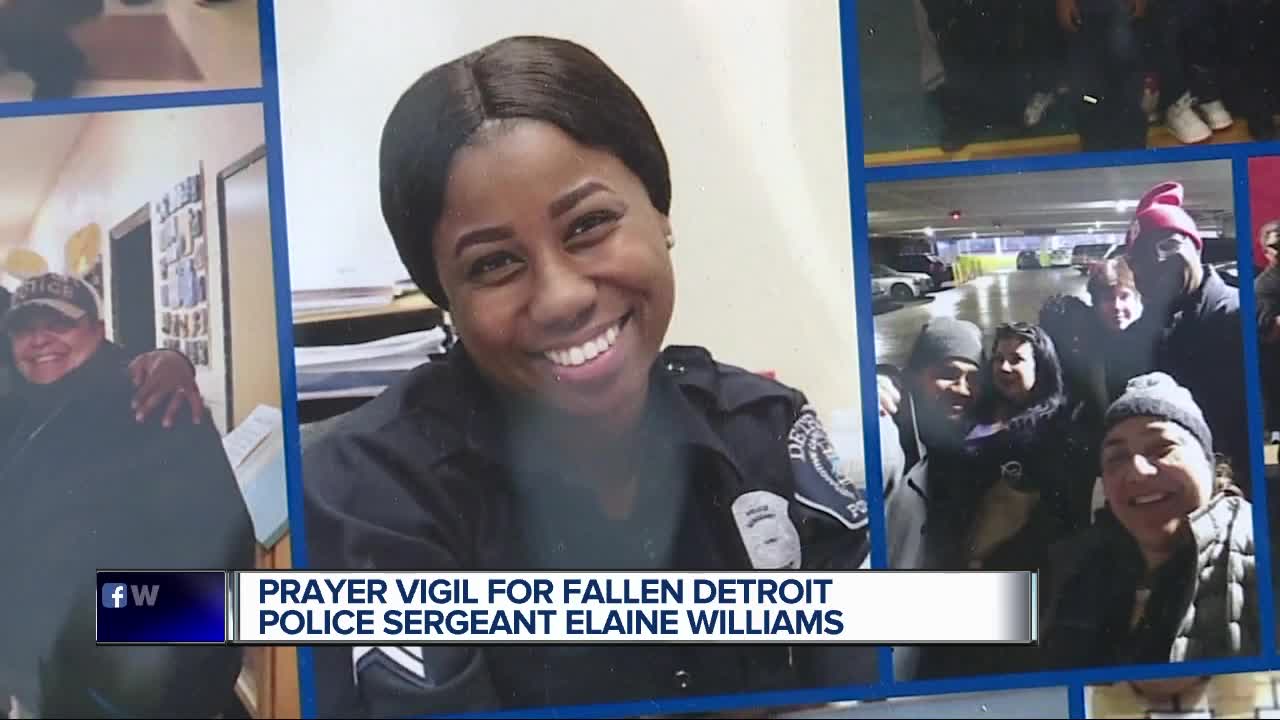 Prayer vigil for fallen Detroit Police Sergeant Elaine Williams