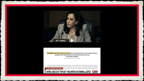 WOW. This factual video of real lives destroyed by Kamala Harris is career-ending