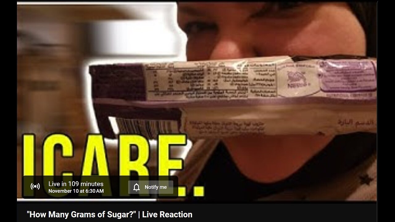 10-11-2024 The YouTube Underground "How Many Grams of Sugar?" w/ live chat (starts at 1:50:00)