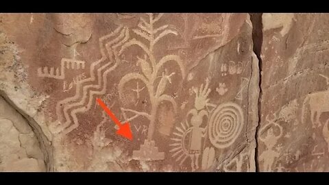 Ancient Artifact, Flower of Life Depticted Coming From the Center of the Earth