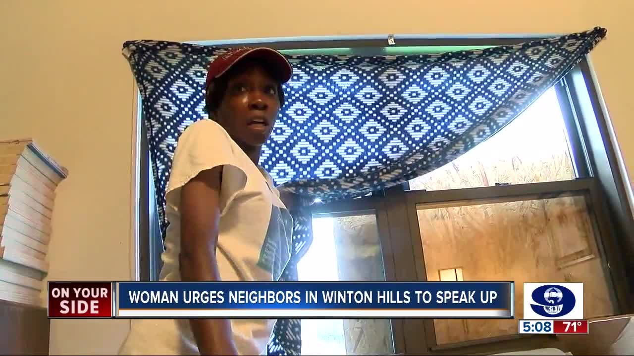 Woman urges Winton Hills neighbors to speak up about violence