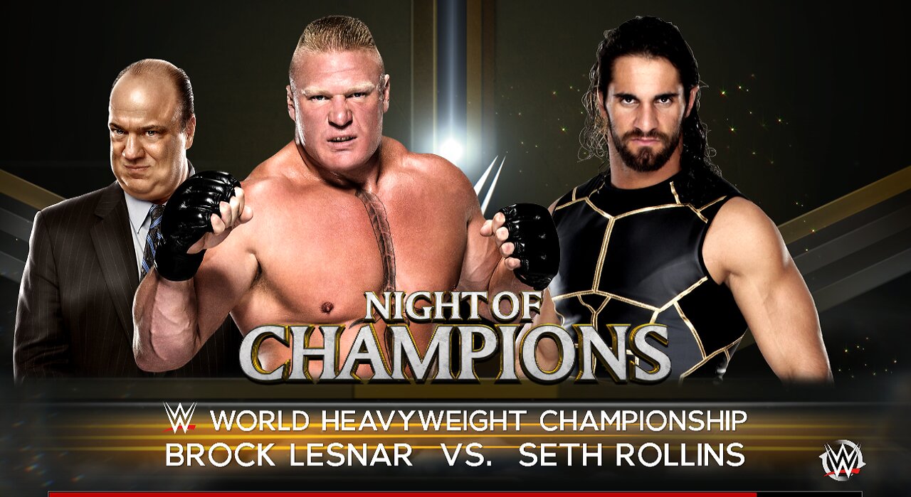 BROCK LESNAR VS SETH ROLLINS (WWE CHAMPIONSHIP)