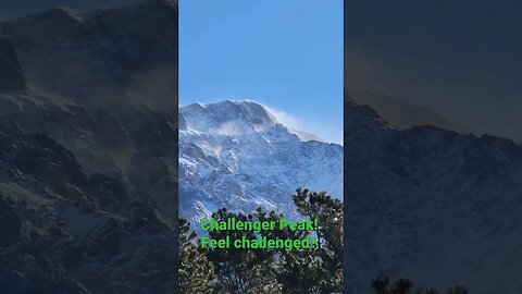 Gorgeous view of Challenger Peak. #exploration #rockymountains