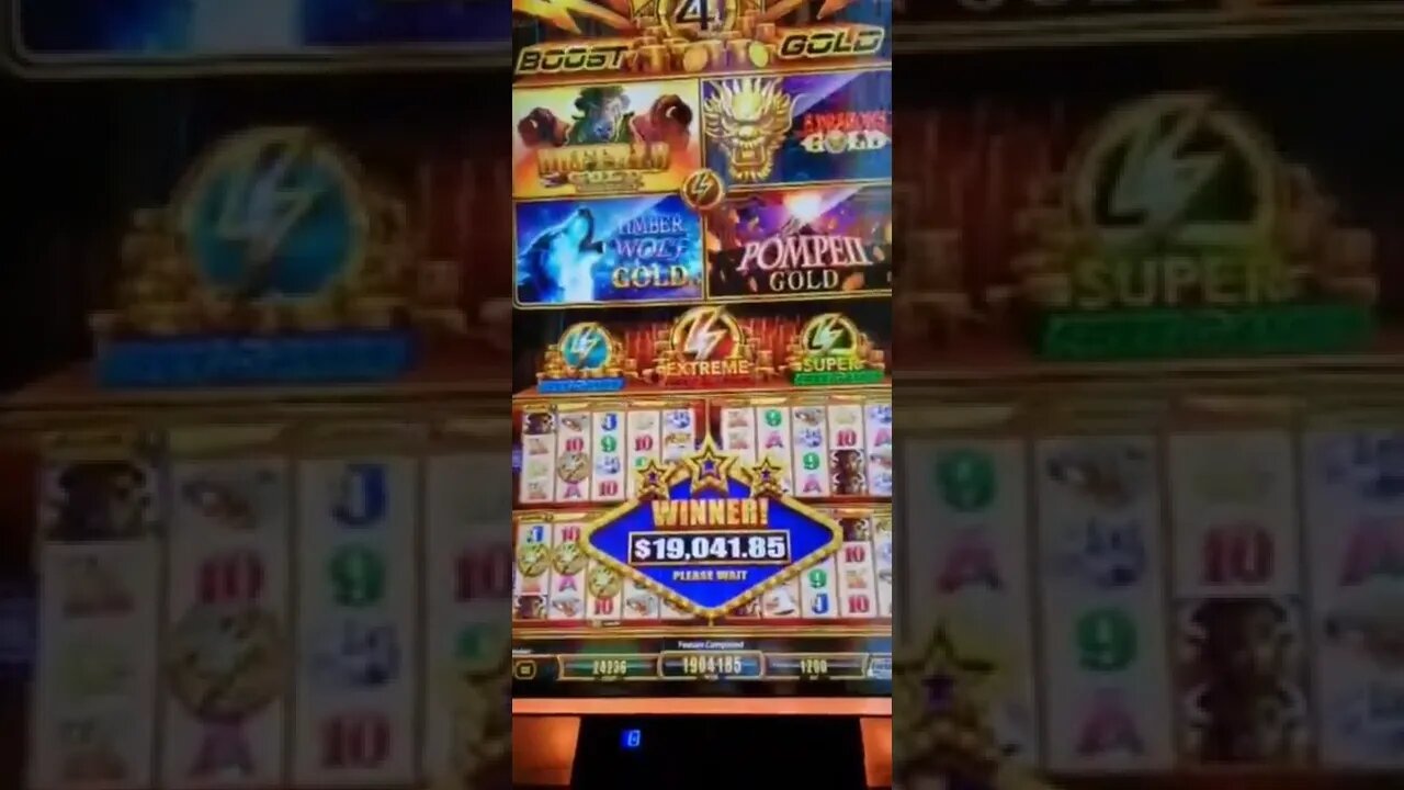 $19,000 Winning Slot Machine at the Casino Jackpot! #shorts