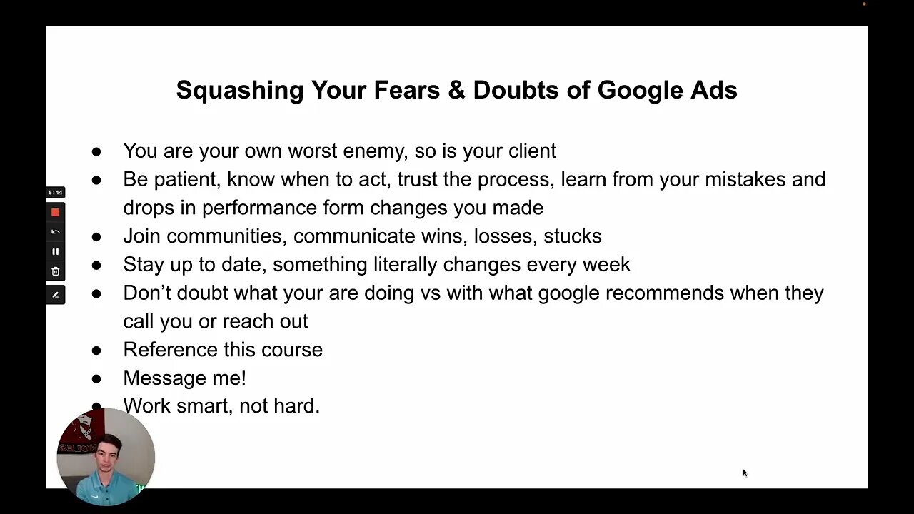 Mastering Google Ads: Manage Your Account & Campaigns Confidently and Effectively (Vid 11)