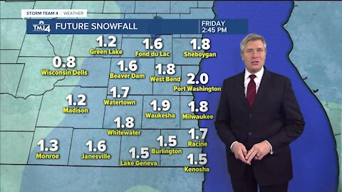Friday morning has some flurries with highs near 10
