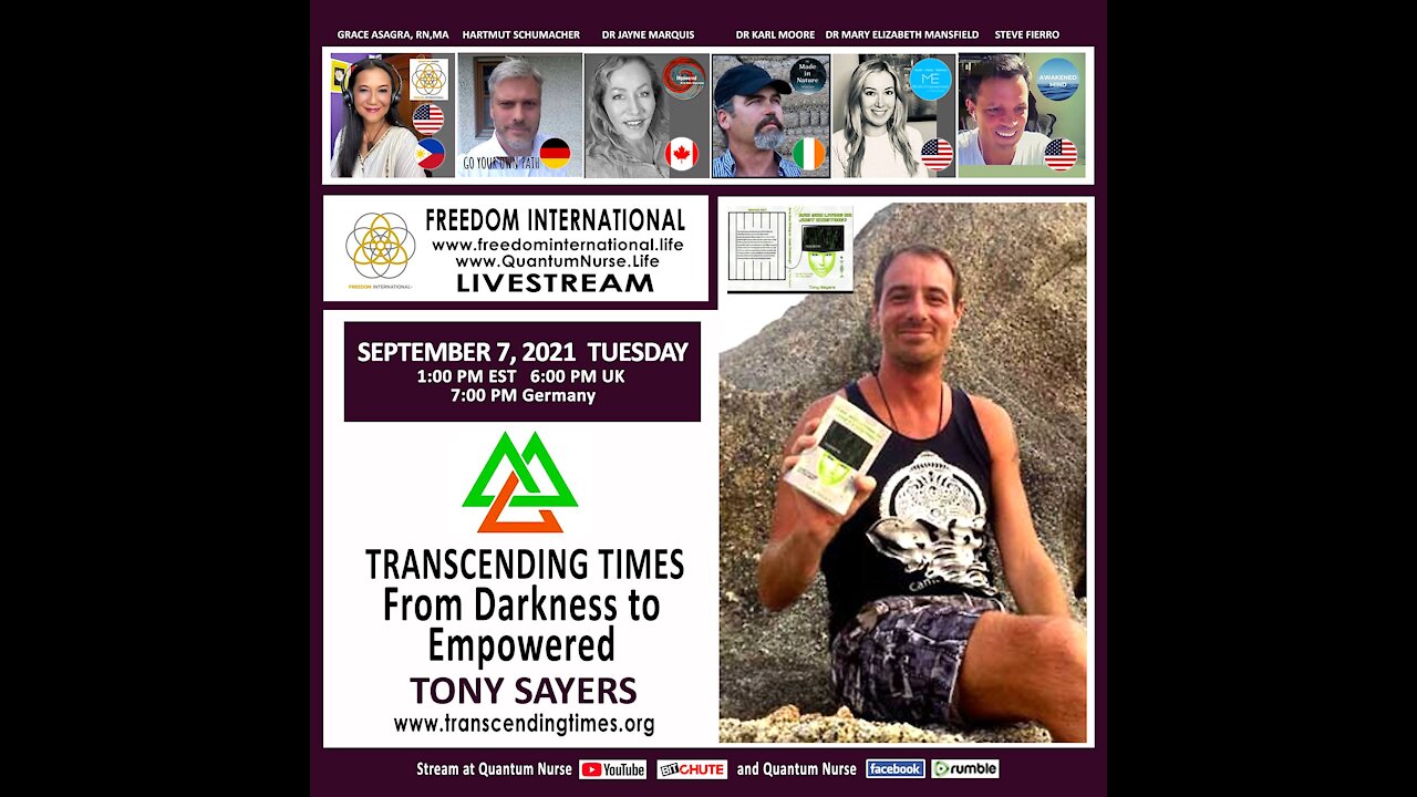 Tony Sayers - "From Darkness to Empowered" @ QN Freedom Int'l Live