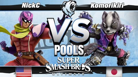 NickC (Captain Falcon) vs. komorikiri (Wolf) - Ultimate Pools - Frostbite 2019