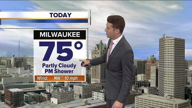 Partly cloudy with pop-up afternoon showers possible