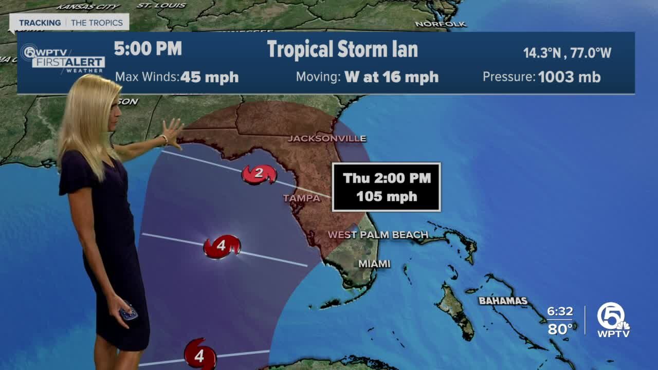 Tropical Storm Ian, 5 p.m. advisory for Sept. 24, 2022