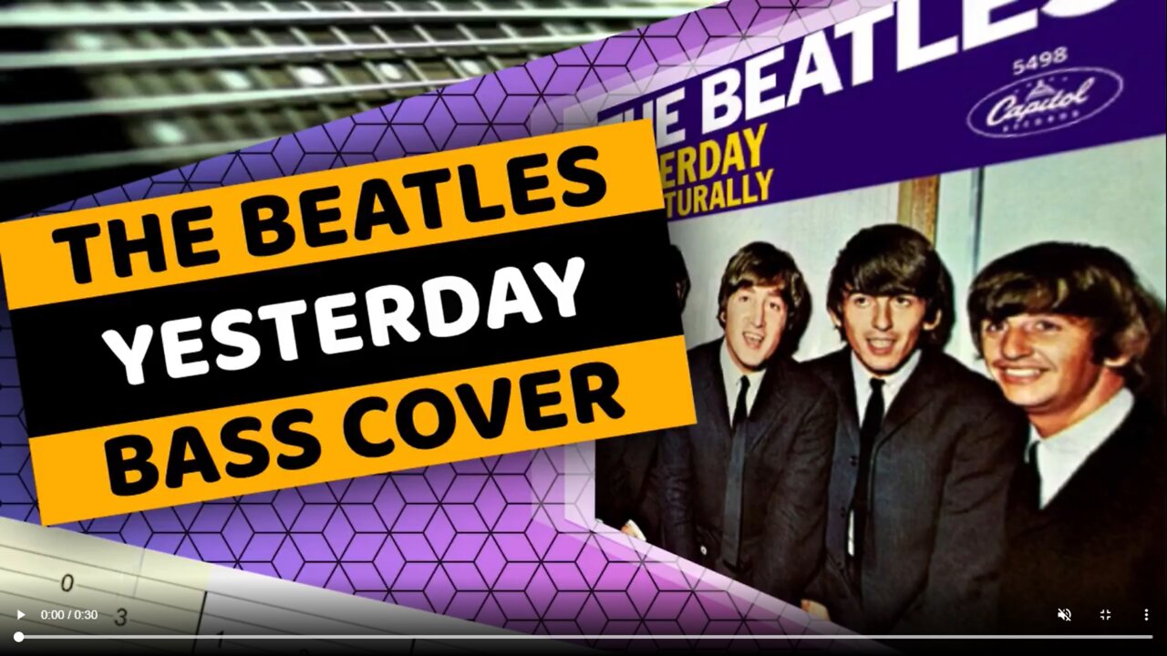 The Beatles - Yesterday - Bass Cover & Tabs