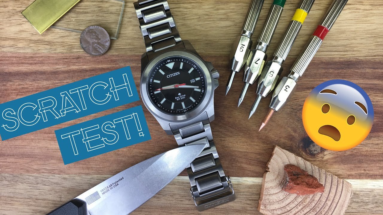 Citizen Promaster Tough SCRATCH TEST! How Tough is Citizen's "Super Titanium" Coating?