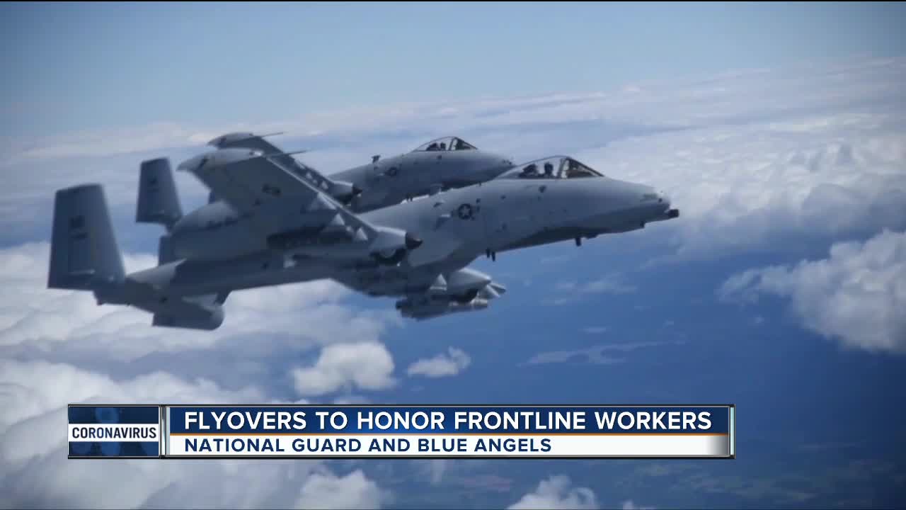 Michigan Air National Guard, Blue Angels to perform flyover of Michigan