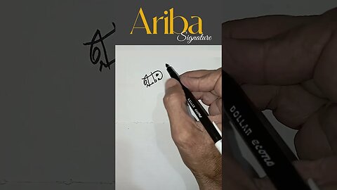 ARIBA | SIGNATURE | DROP YOUR NAME