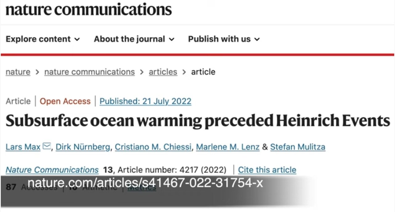 Heinrich Event On Deck | A Cold Catastrophe