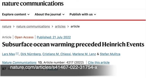 Heinrich Event On Deck | A Cold Catastrophe