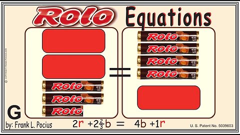 VISUAL ROLO 2r+2.67b=4b+1r EQUATION _ SOLVING BASIC EQUATIONS _ SOLVING BASIC WORD PROBLEMS