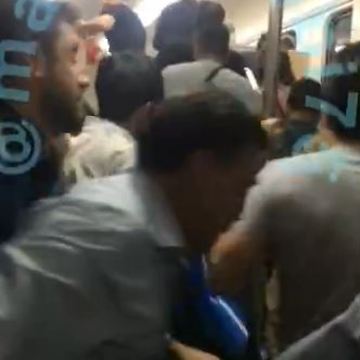 A big crowd waiting to board the train - Karaj