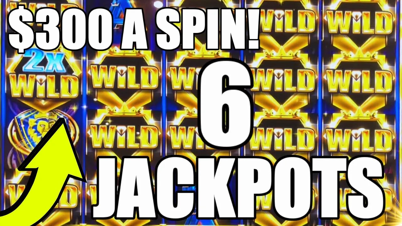 6 JACKPOTS! $300 A SPIN ON REGAL RICHES HIGH LIMIT SLOT MACHINE! PT.1 OF 4