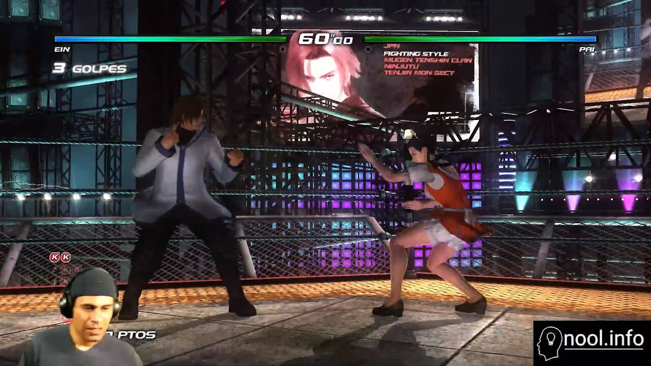 ¡Haciendo ejercicio y jugando Dead or Alive 5 en nool.info!