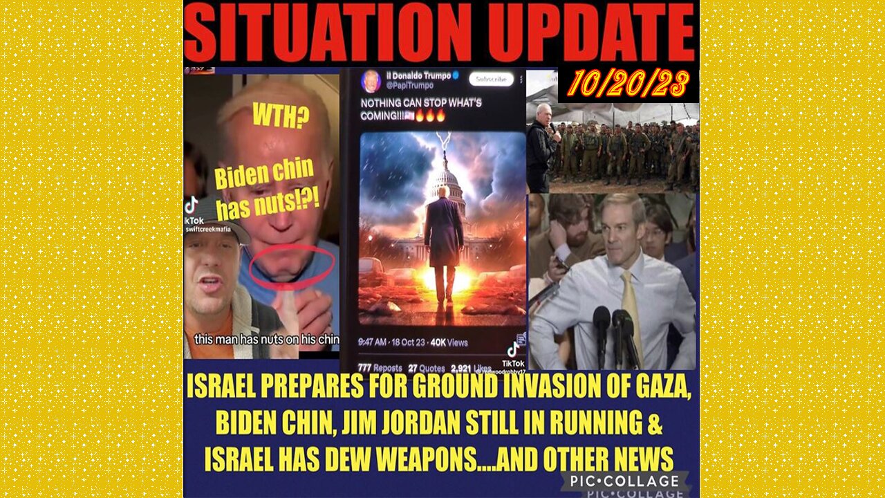 SITUATION UPDATE 10/20/23 - Gcr/Judy Byington, Biden Wants Billions To Ukraine, Gaza Hosp Fake News