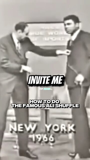 Muhammad Ali Teaches How To Do His Famous Shuffle