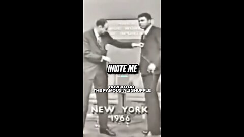 Muhammad Ali Teaches How To Do His Famous Shuffle