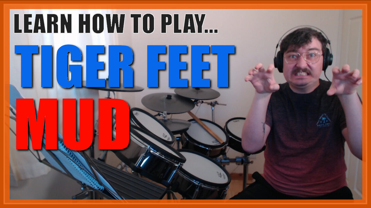 ★ Tiger Feet (Mud) ★ Drum Lesson PREVIEW | How To Play Song (Dave Mount)