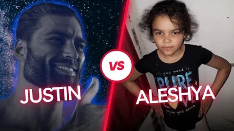 justin vs aleshya quem ganha?! (vídeo do canal secundario)