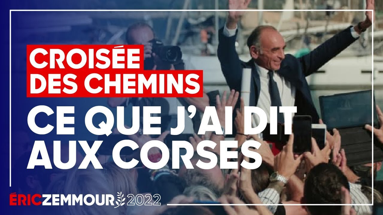 Eric Zemmour en conférence en Corse