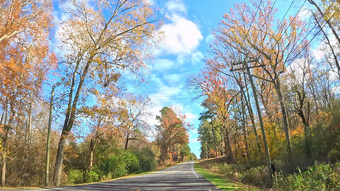 Driving East on U.S. Route 158 - Gatesville, North Carolina