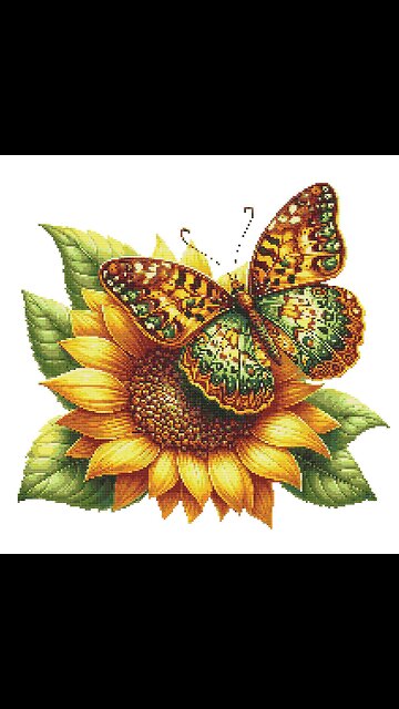 BUTTERFLY AND FLOWER Cross Stitch Pattern by Welovit | welovit.net | #welovit
