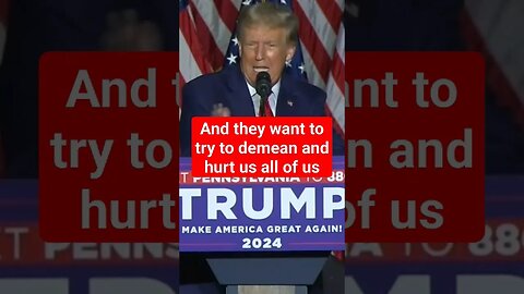 Donald Trump, "They're not indicting me, they're indicting you." #trump #joebiden 🇺🇸