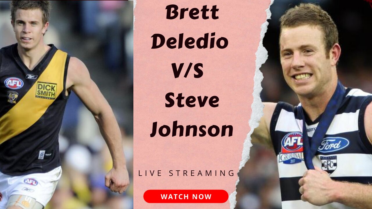 Richmond legend Brett Deledio goes head to head with former Geelong great Steve Johnson