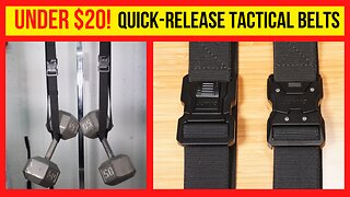 Jukmo Quick-Release Tactical Belts. 2 New Styles Under $20!