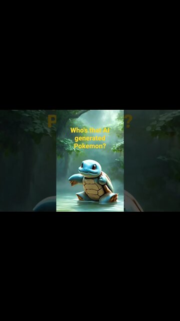 AI generated Squirtle #whosthatpokemon #pokemon