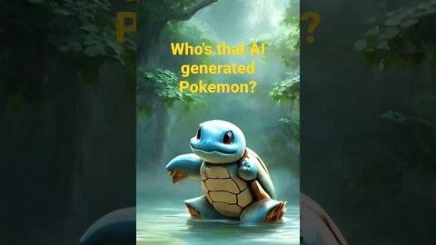 AI generated Squirtle #whosthatpokemon #pokemon