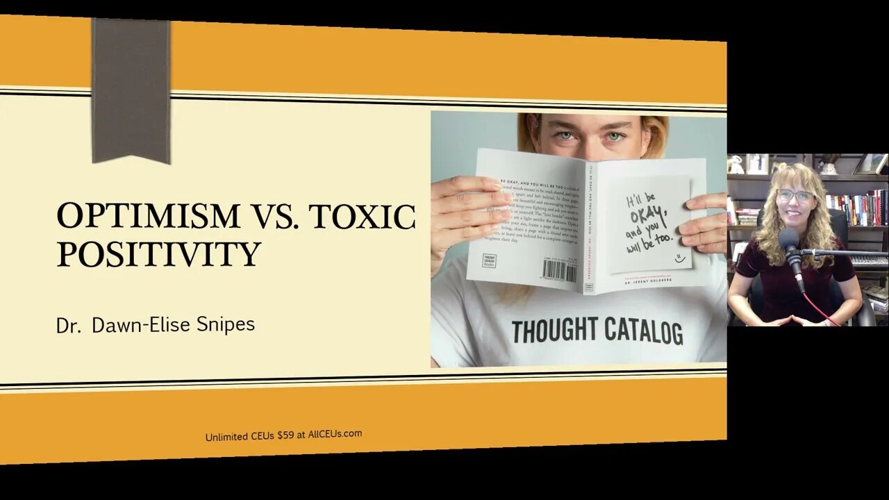 Optimism vs Toxic Positivity | Cognitive Behavioral Therapy Counseling Techniques