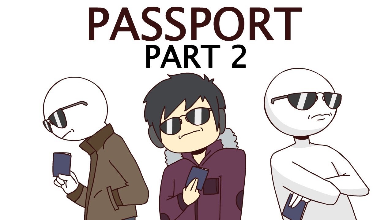 Passport cartoon for kids part 2