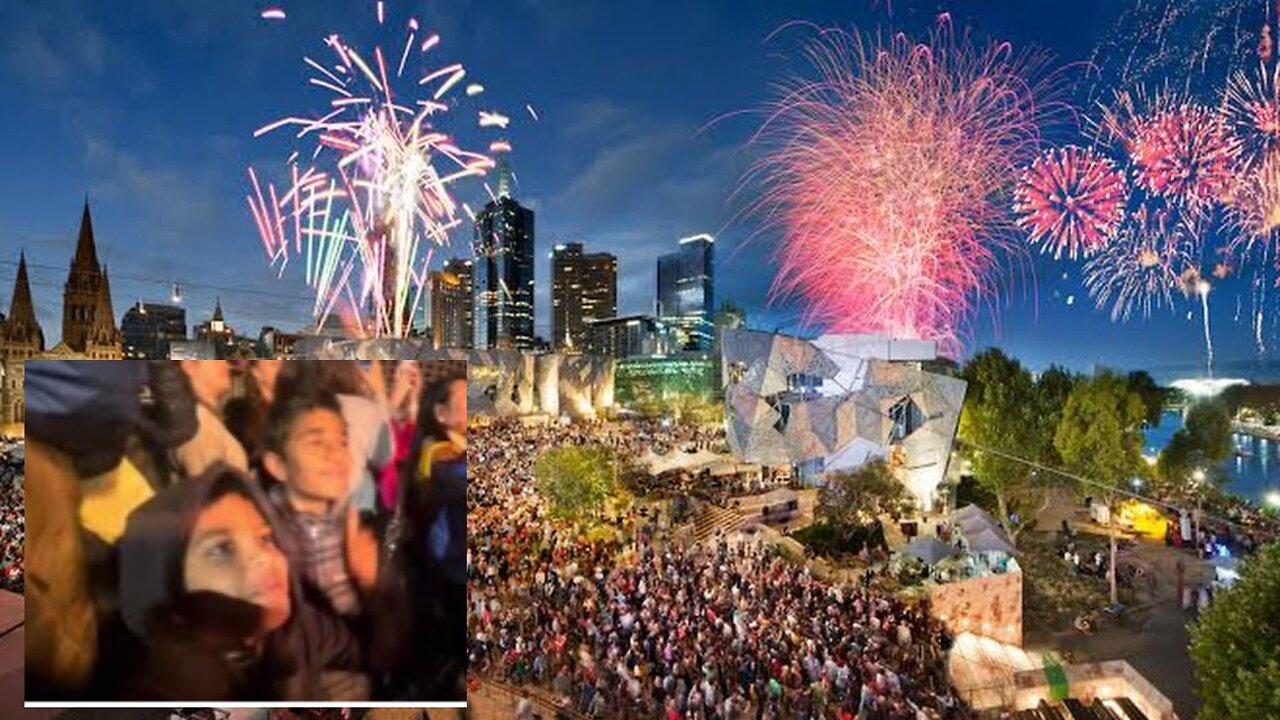 Melbourne new year fireworks