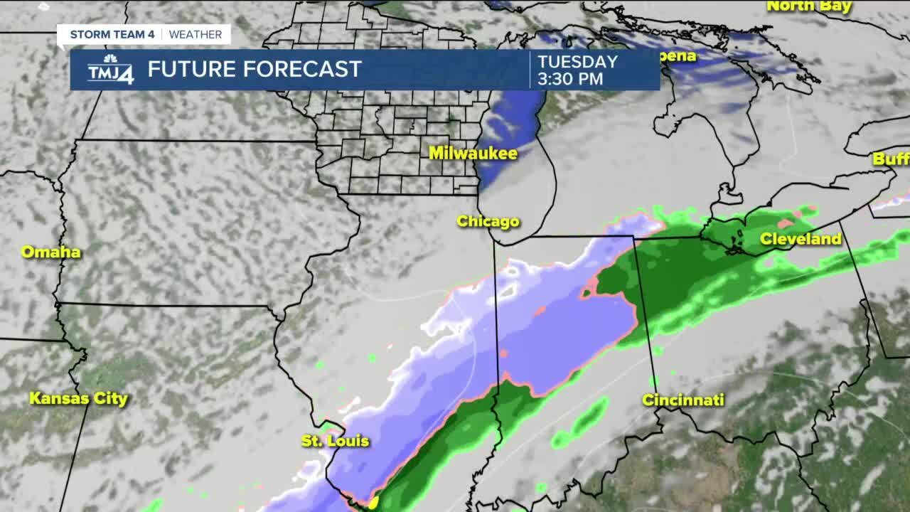 Cooler weather, chance of showers possible for Monday