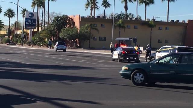 Pedestrian wreck shuts down SB Stone from Speedway to 1st St.