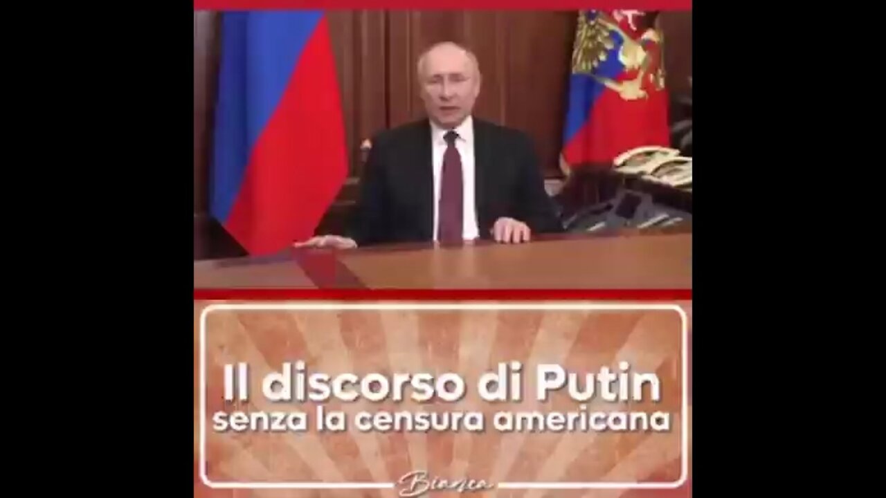 Il Discorso Completo Di Putin Del 03-03-2022 Senza Censura, Traduzione E Voce Di Bianca