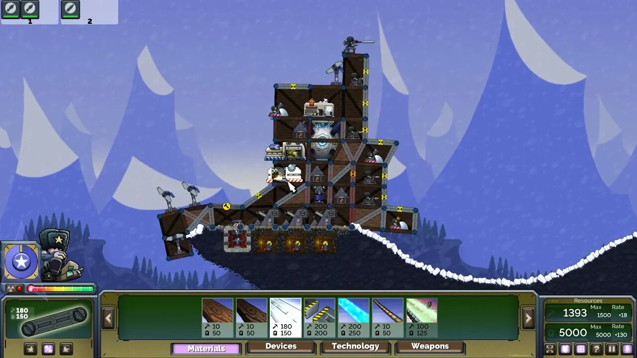Providing Heavy Bombardment with Missiles and Mortars - Forts
