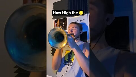 A little bit of “How High the Moon” by Morgan Lewis • • • #jazz #trumpet #jazzmusic #practice