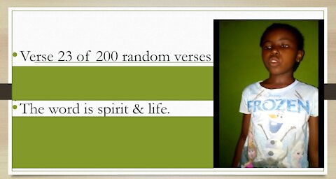 Verse 23 of 200 random verses. Your real life is Christ.