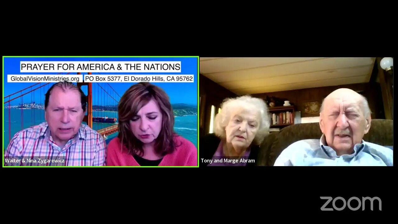Prayer for America, the Nations & Your Needs with Walter & Nina Zygarewicz