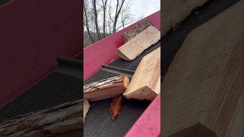 Making use of hardwood slabs for firewood!