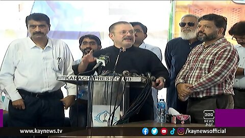 شرجیل انعام میمن کی میڈیا سے گفتگو